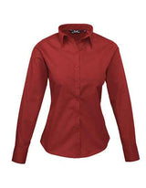Women´s Poplin Long Sleeve Blouse - PW300