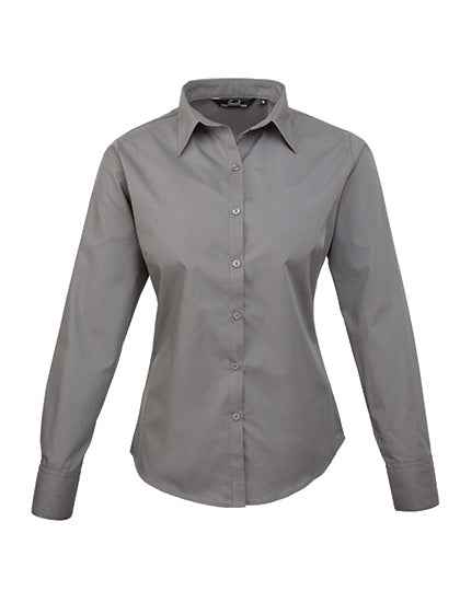 Women´s Poplin Long Sleeve Blouse - PW300