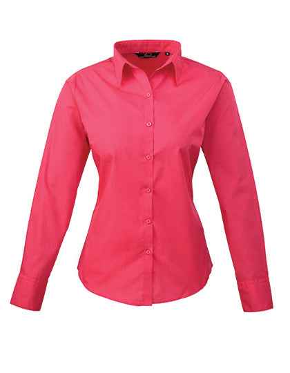 Women´s Poplin Long Sleeve Blouse - PW300
