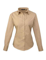 Women´s Poplin Long Sleeve Blouse - PW300