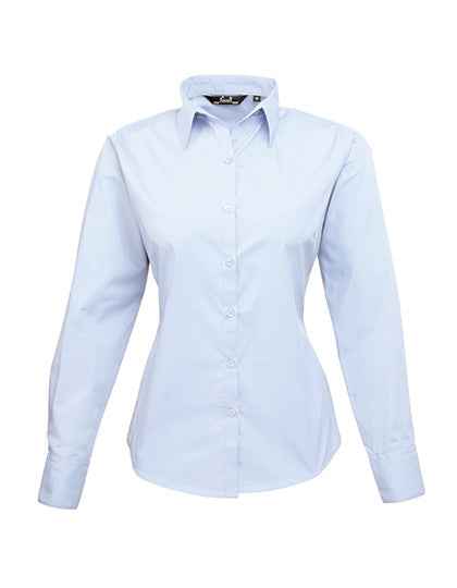 Women´s Poplin Long Sleeve Blouse - PW300
