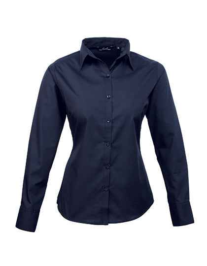 Women´s Poplin Long Sleeve Blouse - PW300