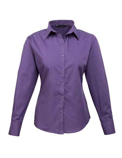 Women´s Poplin Long Sleeve Blouse - PW300