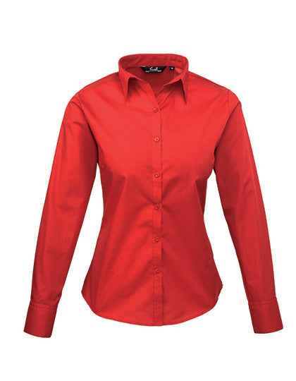 Women´s Poplin Long Sleeve Blouse - PW300