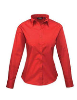 Women´s Poplin Long Sleeve Blouse - PW300