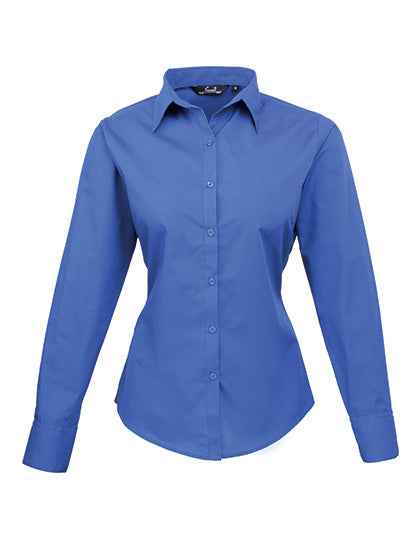 Women´s Poplin Long Sleeve Blouse - PW300