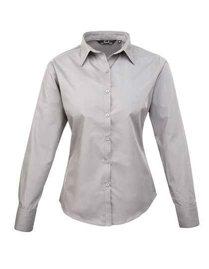 Women´s Poplin Long Sleeve Blouse - PW300