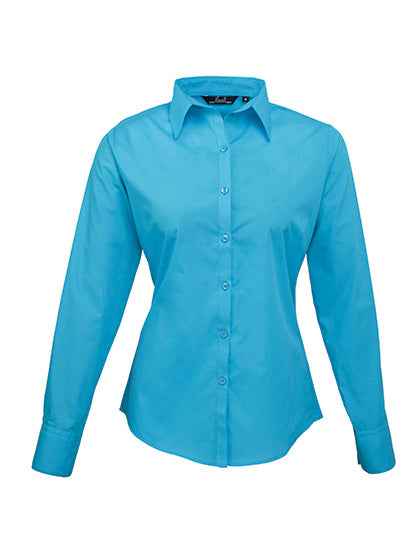 Women´s Poplin Long Sleeve Blouse - PW300
