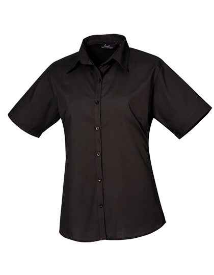 Women´s Poplin Short Sleeve Blouse - PW302