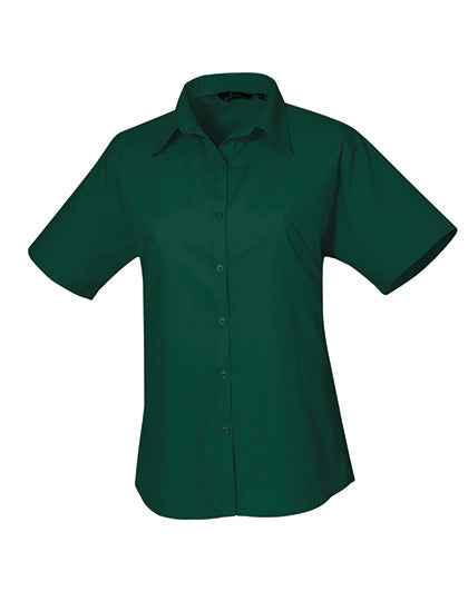 Women´s Poplin Short Sleeve Blouse - PW302