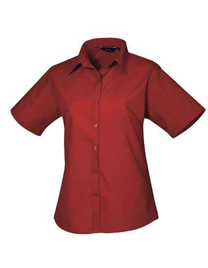 Women´s Poplin Short Sleeve Blouse - PW302