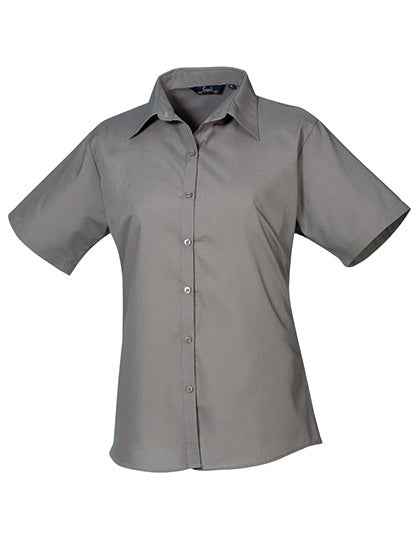 Women´s Poplin Short Sleeve Blouse - PW302