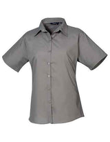 Women´s Poplin Short Sleeve Blouse - PW302