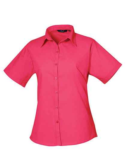Women´s Poplin Short Sleeve Blouse - PW302