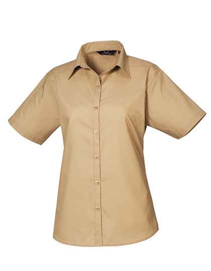 Women´s Poplin Short Sleeve Blouse - PW302
