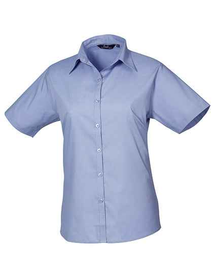 Women´s Poplin Short Sleeve Blouse - PW302