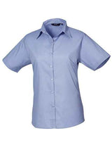 Women´s Poplin Short Sleeve Blouse - PW302