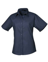 Women´s Poplin Short Sleeve Blouse - PW302