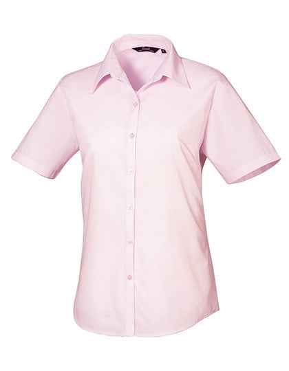 Women´s Poplin Short Sleeve Blouse - PW302