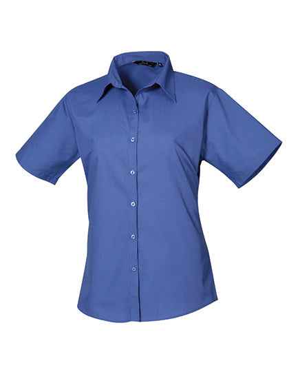 Women´s Poplin Short Sleeve Blouse - PW302
