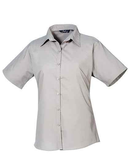 Women´s Poplin Short Sleeve Blouse - PW302