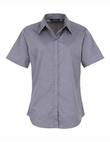 Women´s Poplin Short Sleeve Blouse - PW302