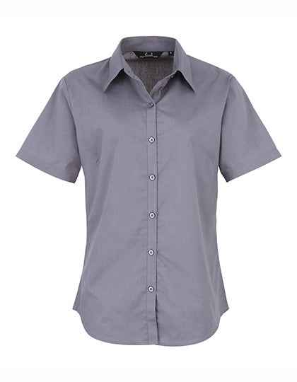 Women´s Poplin Short Sleeve Blouse - PW302