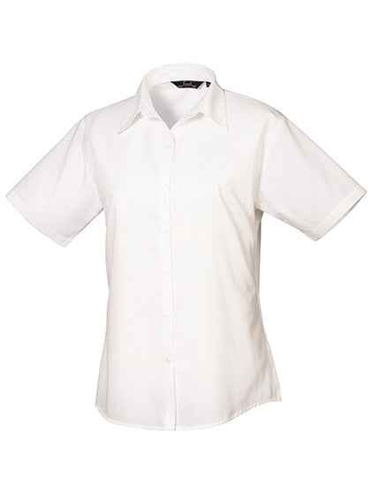 Women´s Poplin Short Sleeve Blouse - PW302