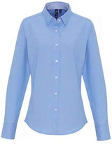 Women´s Cotton Rich Oxford Stripes Shirt - PW338