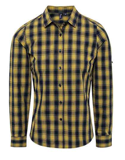 Women´s Mulligan Check Cotton Long Sleeve Shirt - PW350
