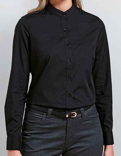 Women´s Banded Collar Grandad Shirt - PW358