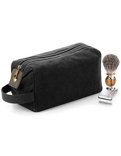 Heritage Waxed Canvas Wash Bag - QD651