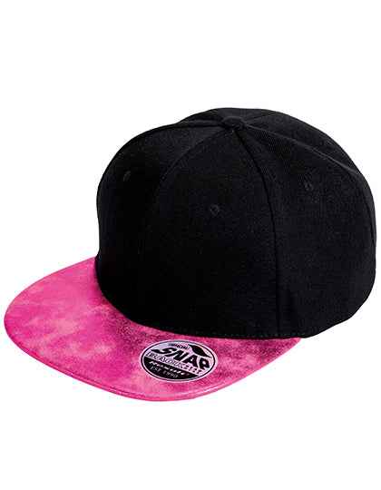 Bronx Flat Glitter Peak Snapback Cap - RH87