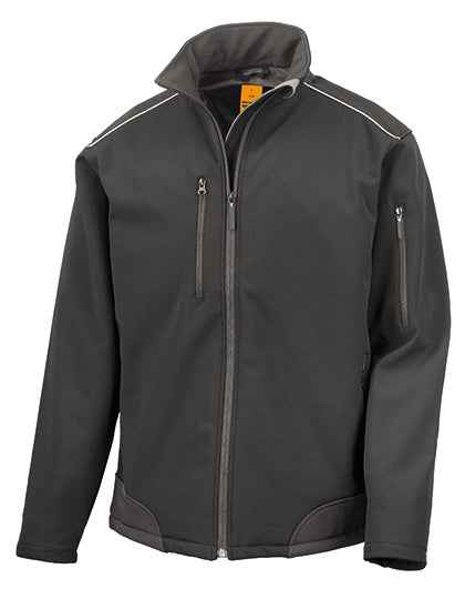 Ripstop Soft Shell Workwear Jacket With Cordura Panels - RT124