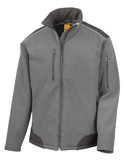 Ripstop Soft Shell Workwear Jacket With Cordura Panels - RT124