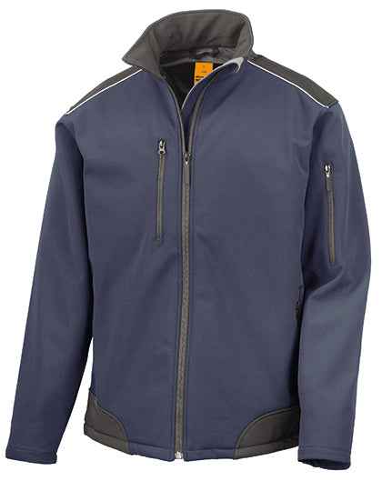 Ripstop Soft Shell Workwear Jacket With Cordura Panels - RT124