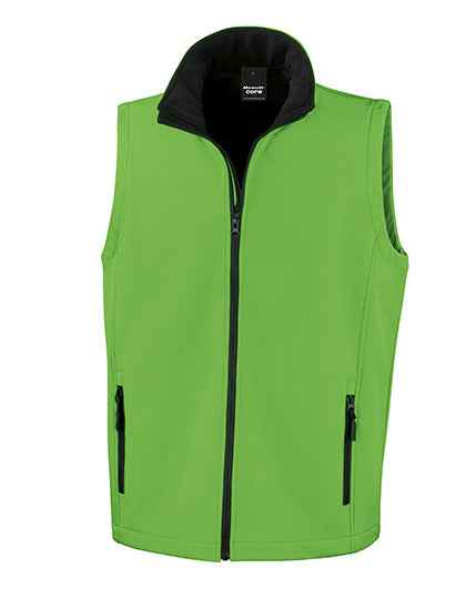 Men's Printable Softshell Bodywarmer with Recycled Fleece Inner - RT232