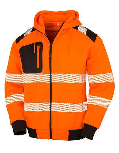 Recycled Zipped Safety Hoody - RT503