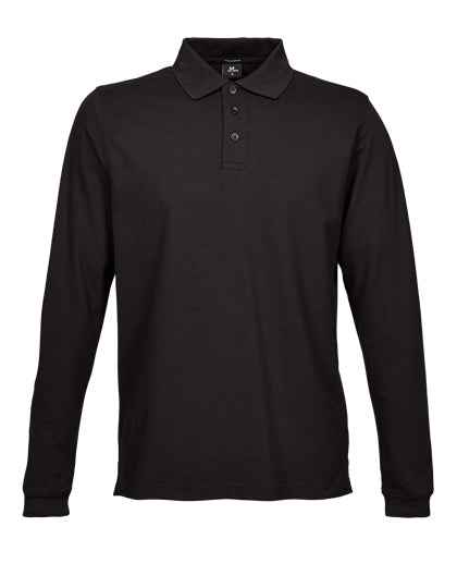 Men´s Luxury Stretch Long Sleeve Polo - TJ1406