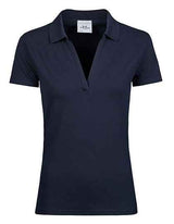 Women´s Luxury Stretch V-Neck Polo - TJ1409