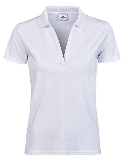 Women´s Luxury Stretch V-Neck Polo - TJ1409