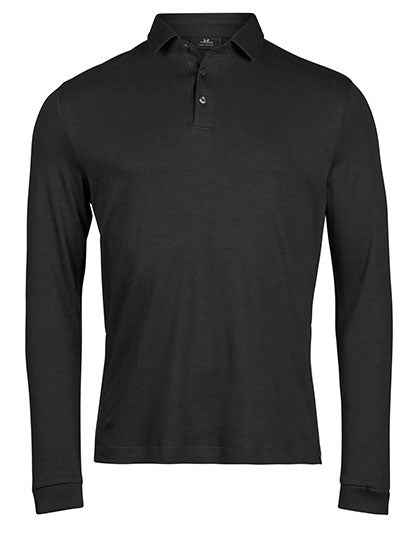 Pima Cotton Long Sleeve Polo - TJ1442
