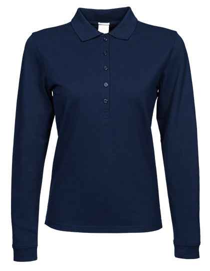 Women´s Luxury Stretch Long Sleeve Polo - TJ146