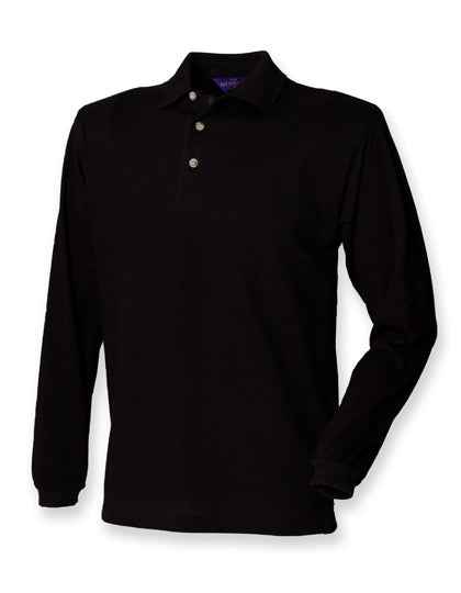 Long Sleeved Cotton Piqué Polo Shirt - W105
