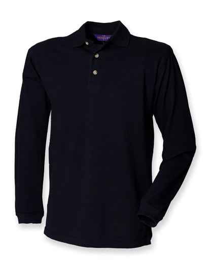 Long Sleeved Cotton Piqué Polo Shirt - W105