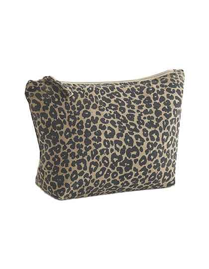 Leopard Print Canvas Accessory Bag - WM330