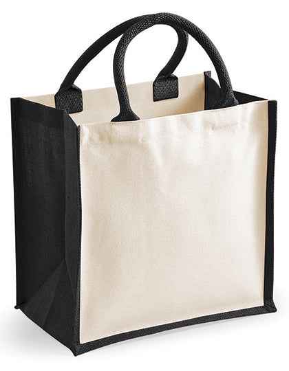 Printers Midi Jute Bag - WM421