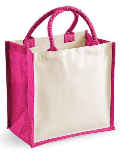 Printers Midi Jute Bag - WM421