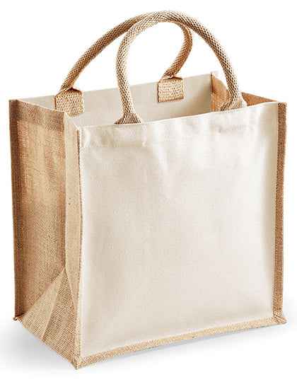 Printers Midi Jute Bag - WM421