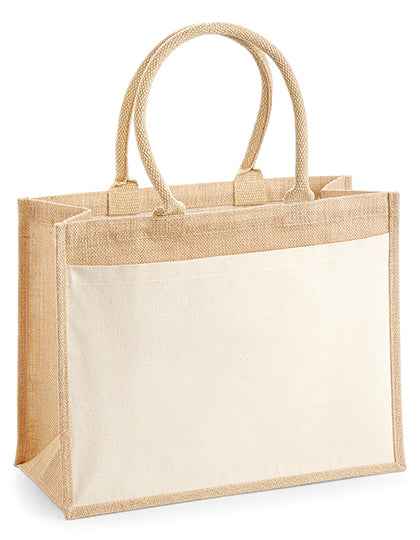 Cotton Pocket Jute Shopper - WM427